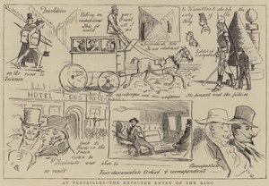 In Versailles, de Verwachte Binnenkomst van de Koning door Alfred Chantrey Corbould